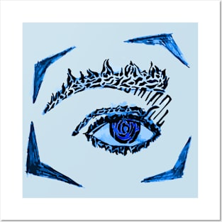 Oog Blauw Posters and Art